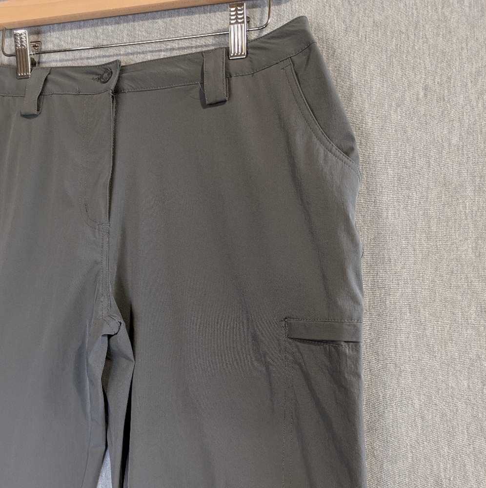 Mountain Warehouse Nylon Hiking Pants Women's 12 Gray Trek Stretch Trousers - Picture 2 of 12